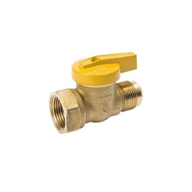 ProLine 15/16 In. x 1/2 In. Forged Brass Gas Ball Valve