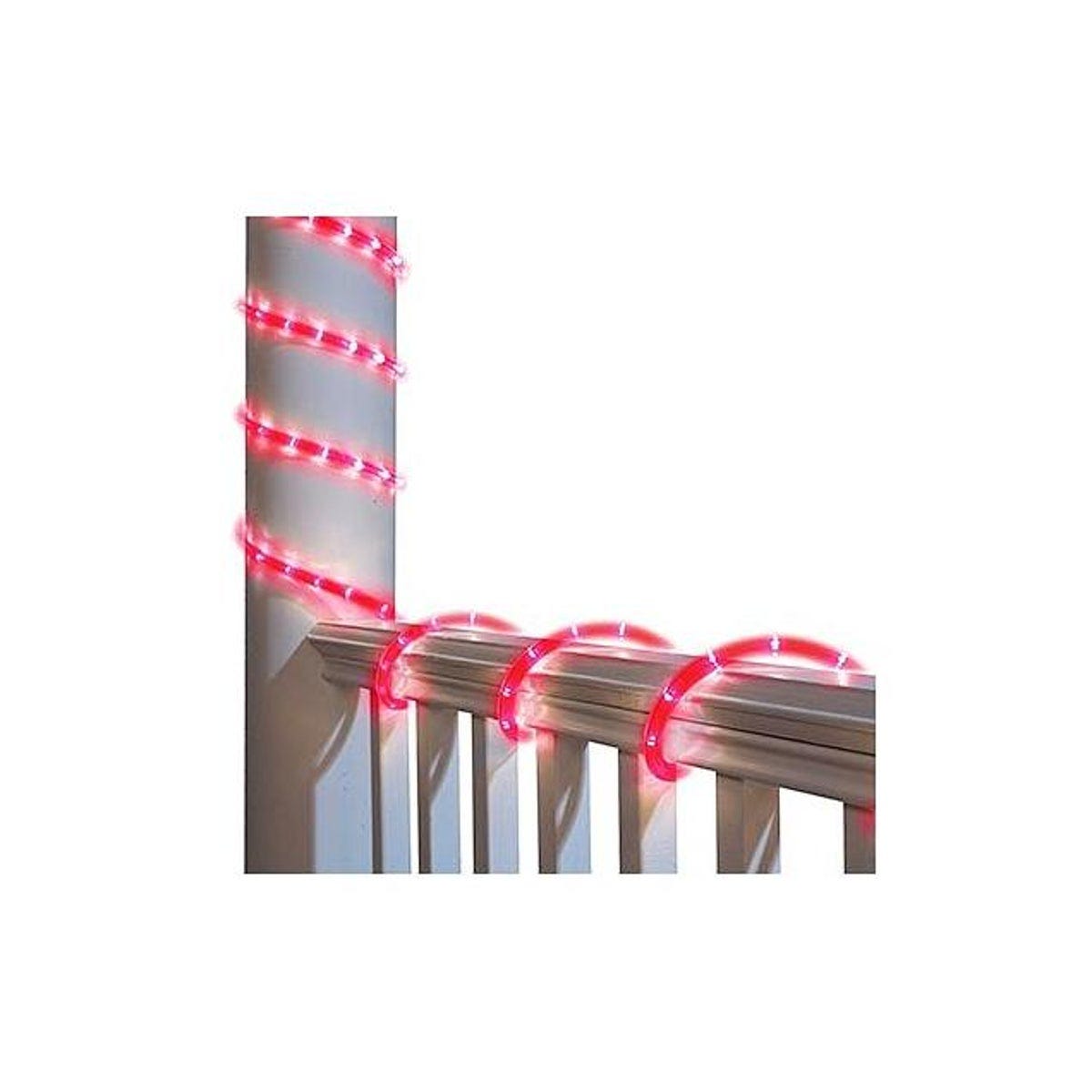 Holiday Wonderland 9 Ft. Red LED Christmas Rope Light Holiday Wonderland 9 Ft. Red LED Christmas Rope Light