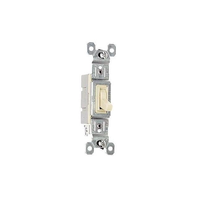 Legrand Pass & Seymour 15A 120V Ivory Single-Pole Standard Toggle Switch