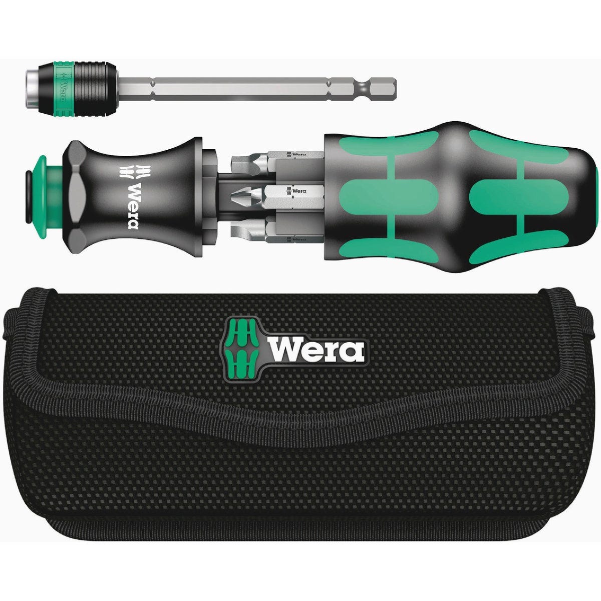 Wera Kraftform Kompakt 26 Multibit Screwdriver Set with Pouch (7-Piece)