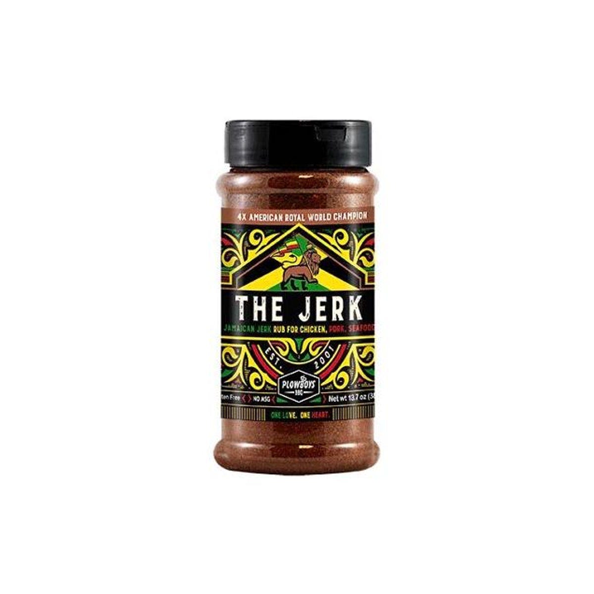 Plowboys BBQ 13.7 Oz. Jerk BBQ Rub Plowboys BBQ 13.7 Oz. Jerk BBQ Rub