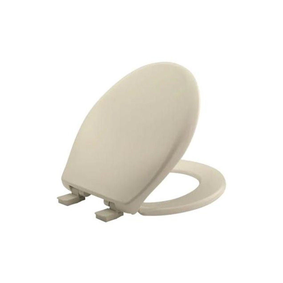 Mayfair By Bemis Affinity Bone Soft Close Round Plastic Toilet Seat