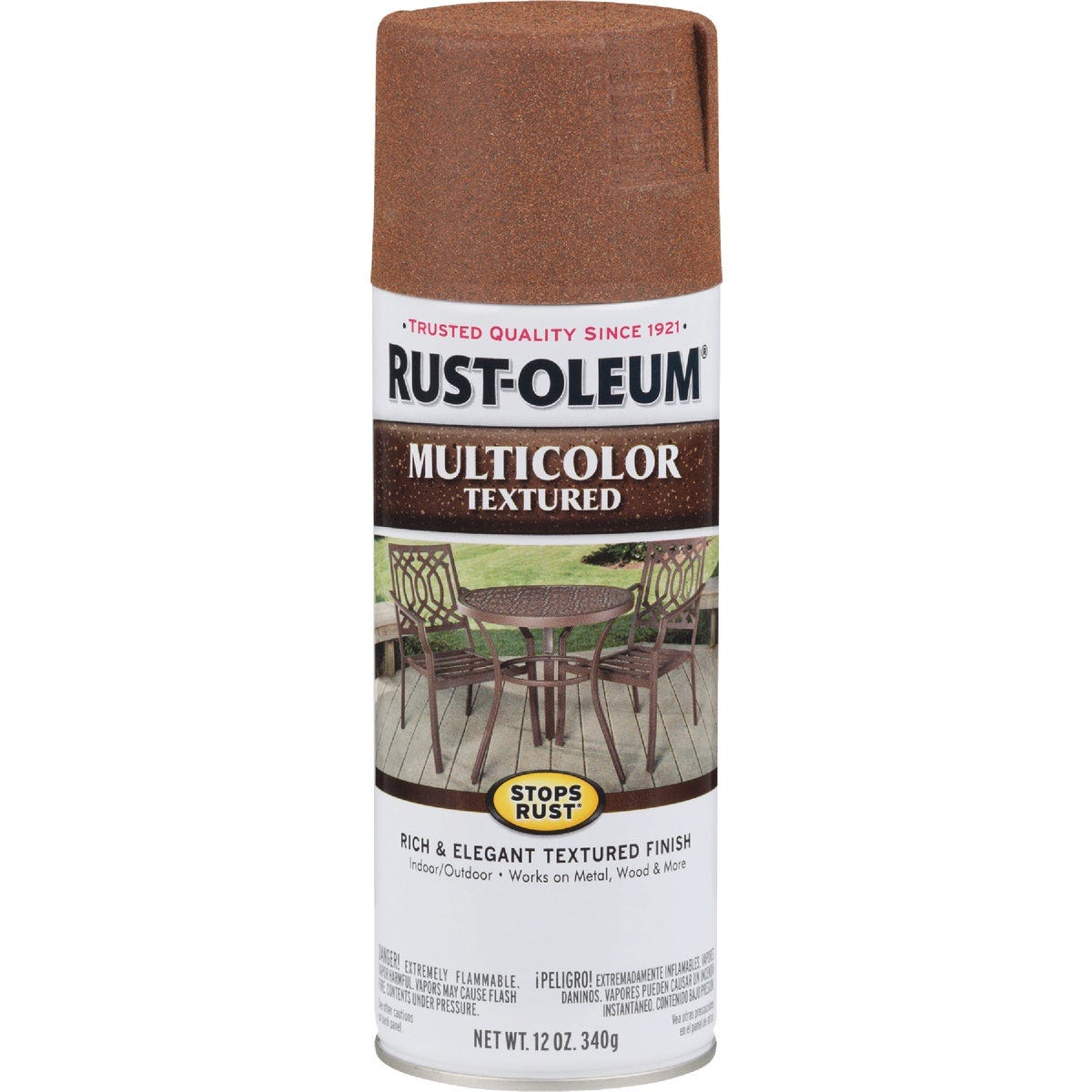 Rust-Oleum Stops Rust 12 Oz. MultiColor Textured Spray Paint, Rustic Umber - photo 2 Rust-Oleum Stops Rust 12 Oz. MultiColor Textured Spray Paint, Rustic Umber - photo 2