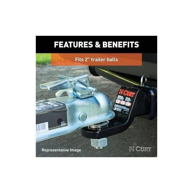 Curt 3 In. Zinc Posi-Lock Straight-Tongue Trailer Coupler, 2 In. Channel, 3,500 Lb. Strength - photo 3 Curt 3 In. Zinc Posi-Lock Straight-Tongue Trailer Coupler, 2 In. Channel, 3,500 Lb. Strength - photo 3