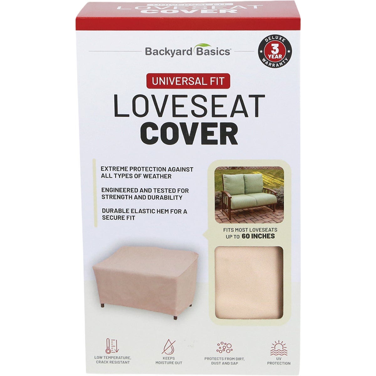 Backyard Basics 60 In. Patio Loveseat Cover Backyard Basics 60 In. Patio Loveseat Cover