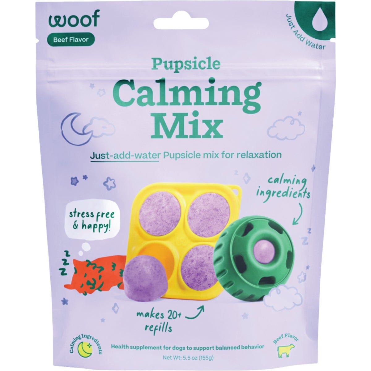 Woof Pupsicle 5.5 Oz. Calming Recipe Treat Mix Woof Pupsicle 5.5 Oz. Calming Recipe Treat Mix