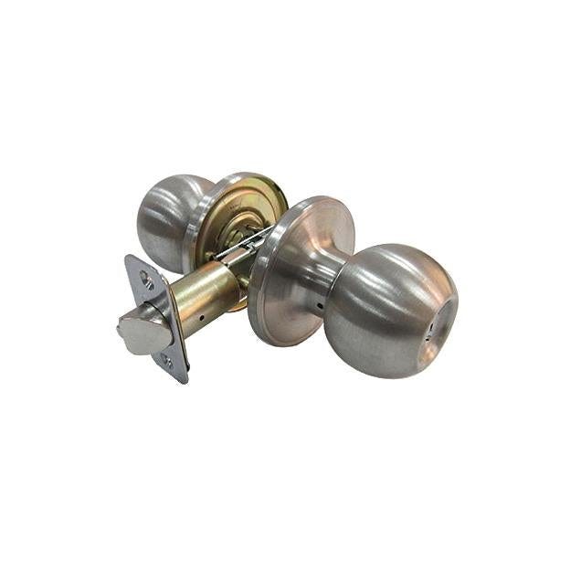 TruGuard Stainless Steel Ball-Knob Style Entry Lockset