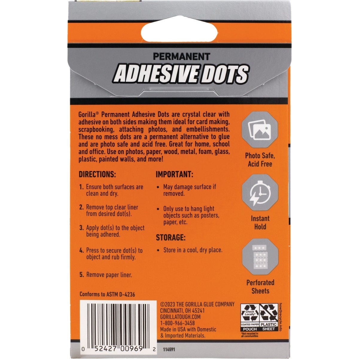 Gorilla Permanent Adhesive Dots - photo 2 Gorilla Permanent Adhesive Dots - photo 2
