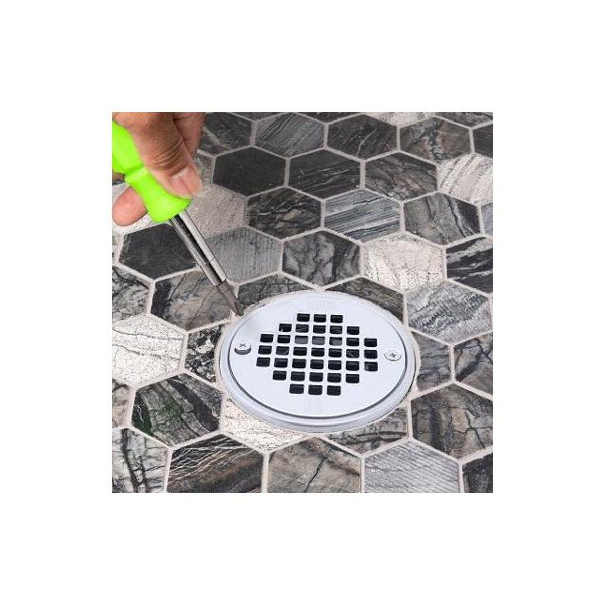 Oatey 2 In. x 3 In. Round Ceramic Shower Stall Drain - photo 2