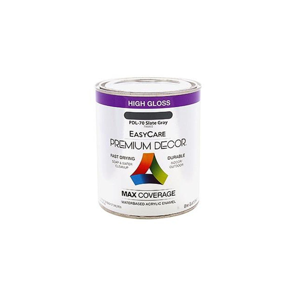 EasyCare Premium Decor 1 Qt. Slate Gray Gloss Enamel Paint