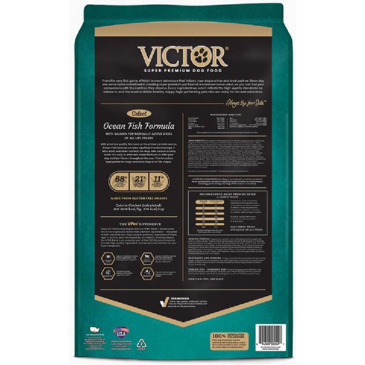 Victor Select 40 Lb. Ocean Fish Formula with Salmon Dry Dog Food for Normally Active Dogs- - photo 2 Victor Select 40 Lb. Ocean Fish Formula with Salmon Dry Dog Food for Normally Active Dogs- - photo 2