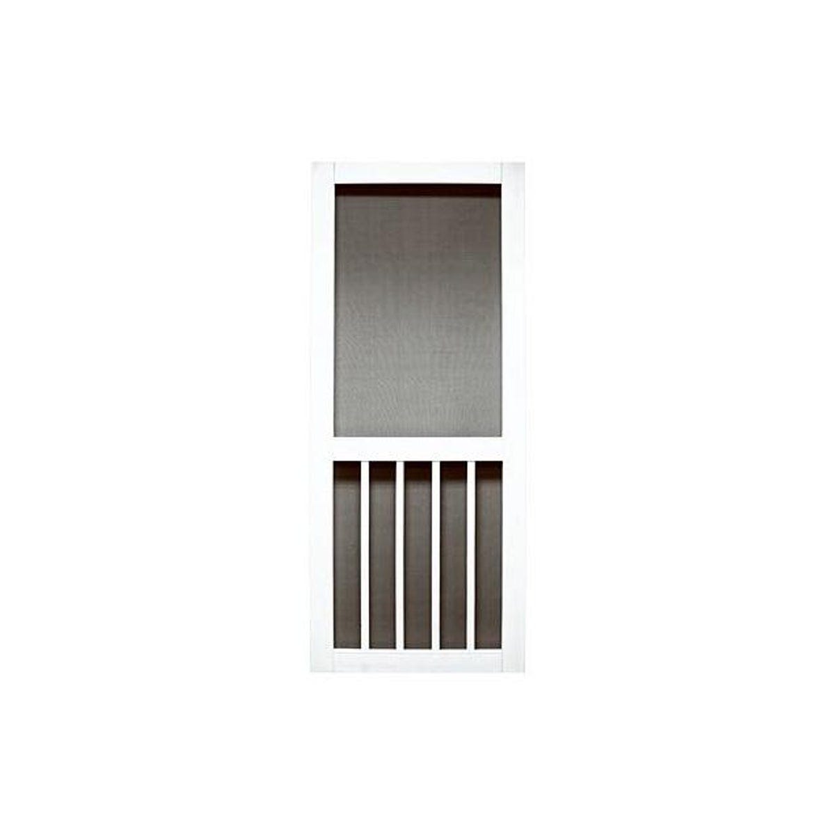 Precision Magnolia Series 36 x 79.5 In. White Vinyl Screen Door Precision Magnolia Series 36 x 79.5 In. White Vinyl Screen Door