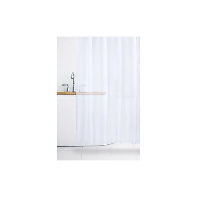 Moda At Home 70 In. x 72 In. White Oasis Frosted Heavyweight Shower Curtain Liner