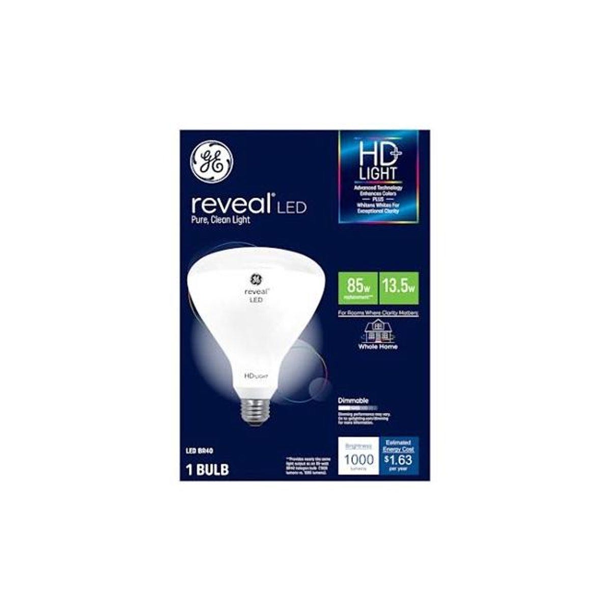 GE 13.5W 1000 Lumens Reveal HD+ LED Light Bulb GE 13.5W 1000 Lumens Reveal HD+ LED Light Bulb