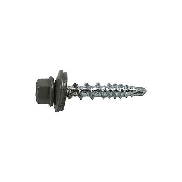 Hillman Power Pro #10 x 1 In. Charcoal Gray Metal to Wood Self-Drilling Roofing Screws (250-Count) - photo 2 Hillman Power Pro #10 x 1 In. Charcoal Gray Metal to Wood Self-Drilling Roofing Screws (250-Count) - photo 2