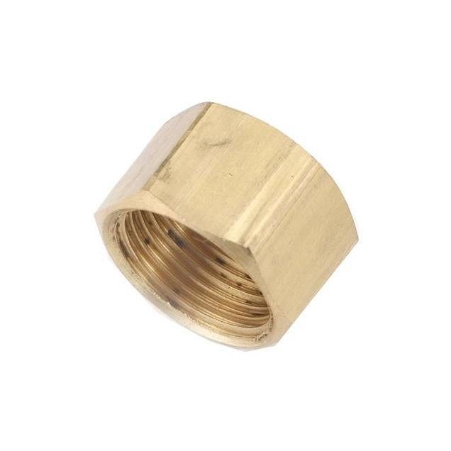 Anderson Metals 1/4 In. Brass Compression Fitting Cap Anderson Metals 1/4 In. Brass Compression Fitting Cap