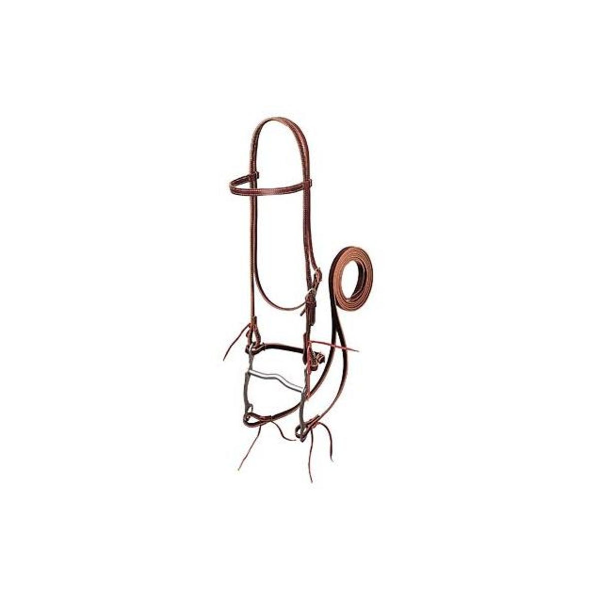 Weaver Leather 5/8 In. Burgundy Leather Horse Bridle