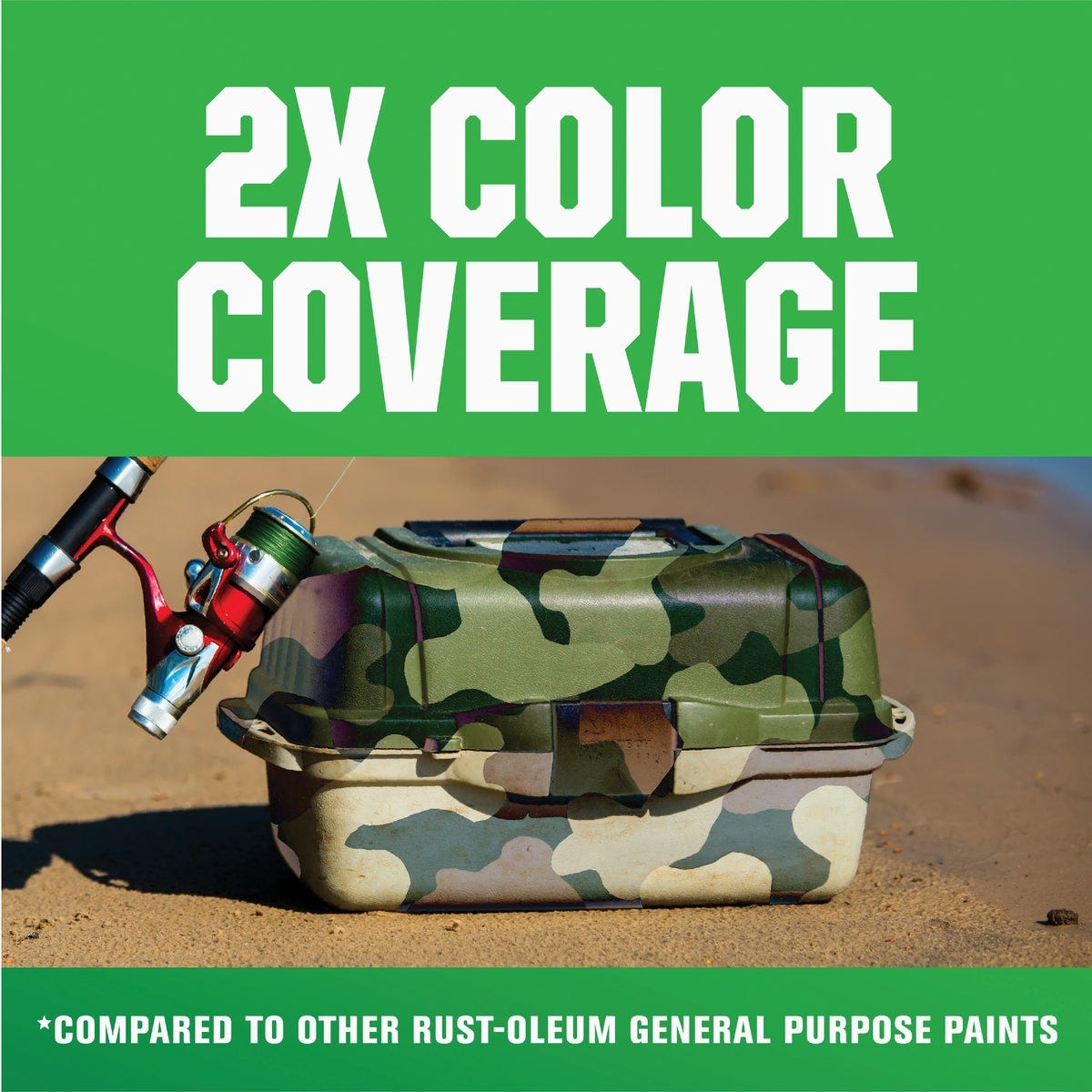 Rust-Oleum Camouflage 2X Ultra Cover 12 Oz. Flat Spray Paint, Army Green - photo 7