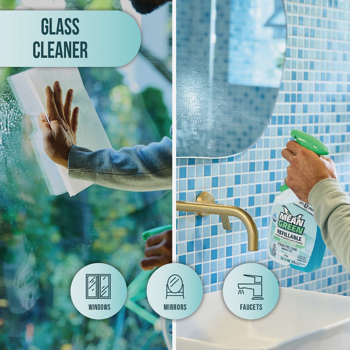 Mean Green 28 Oz. Fresh Refillable Glass Cleaner - photo 7 Mean Green 28 Oz. Fresh Refillable Glass Cleaner - photo 7