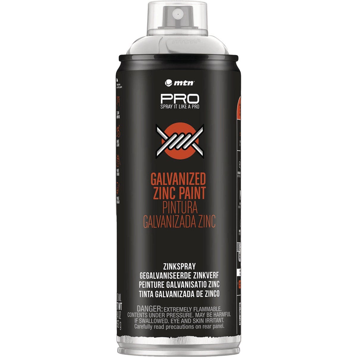 MTN WEPRO 400ml Silver Gloss Galvanized Zinc Spray Paint