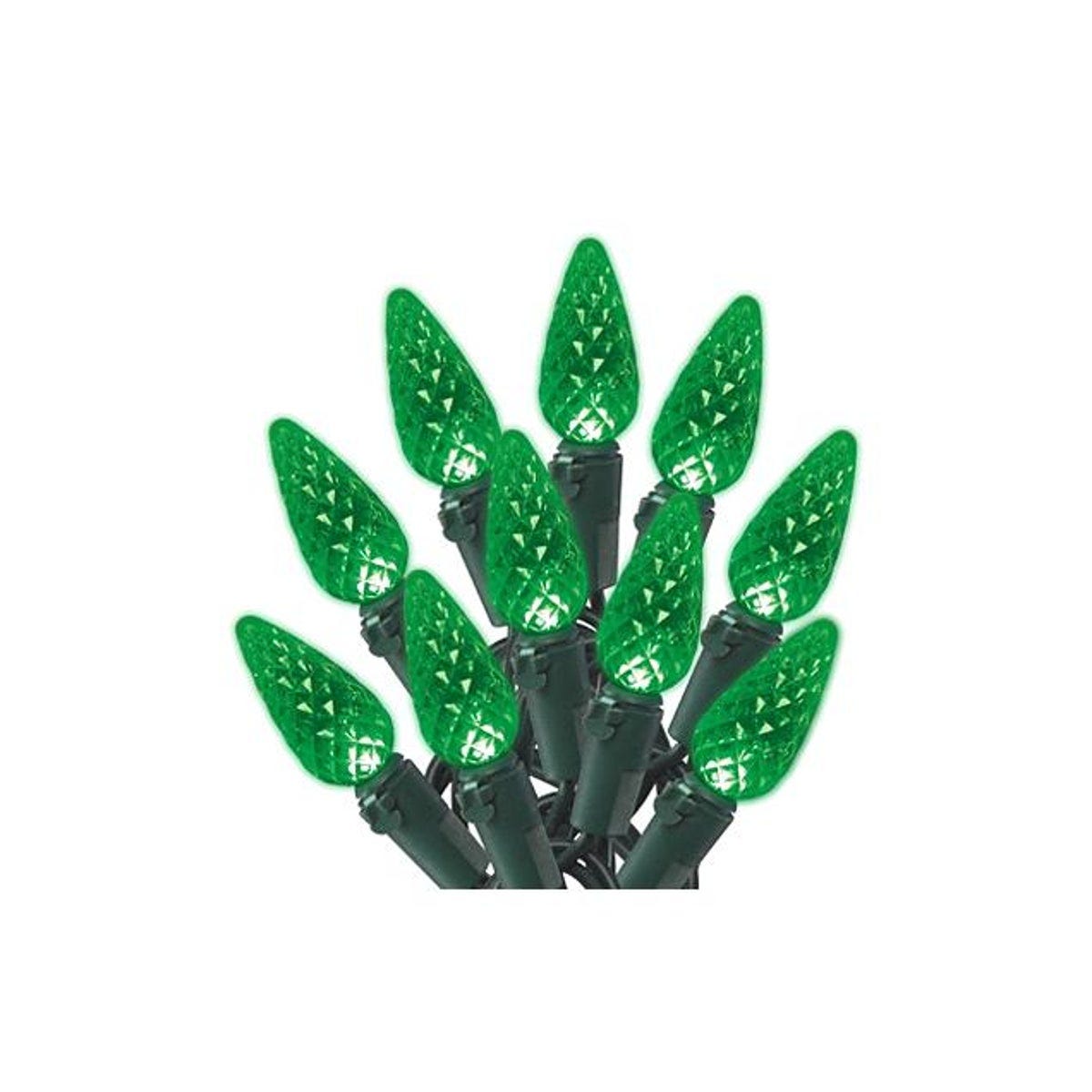 Holiday Wonderland Green 70-Bulb C6 Christmas LED Light Set