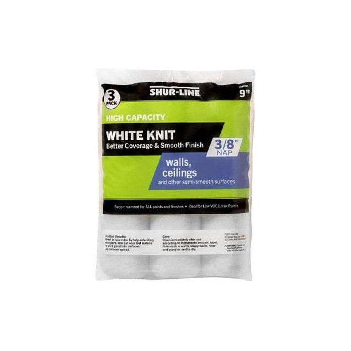 Shur-Line 9 In. x 3/8 In. Better Knit Paint Roller Cover (3-Pack)