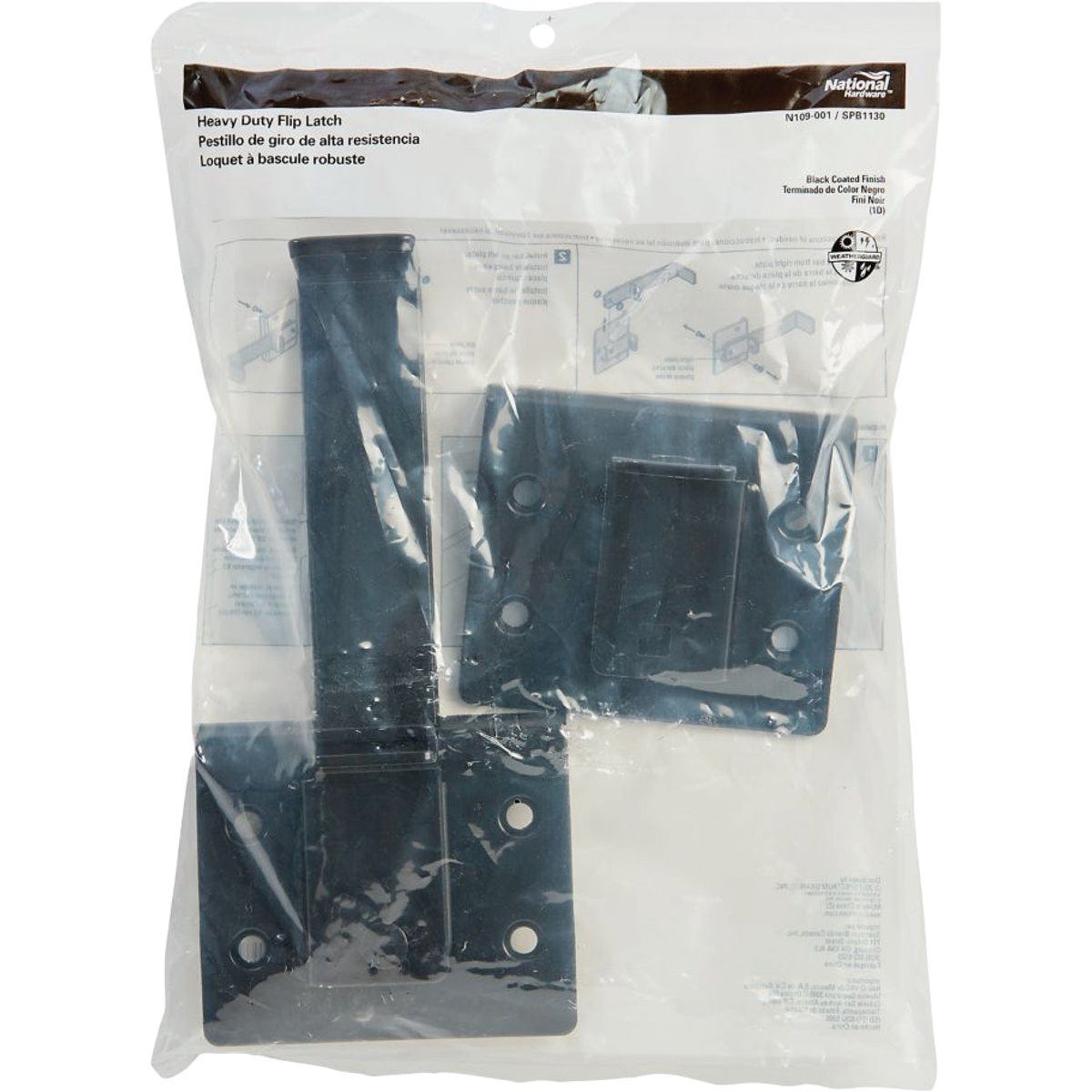 National Hardware Heavy-Duty Black Flip Gate Latch - photo 2