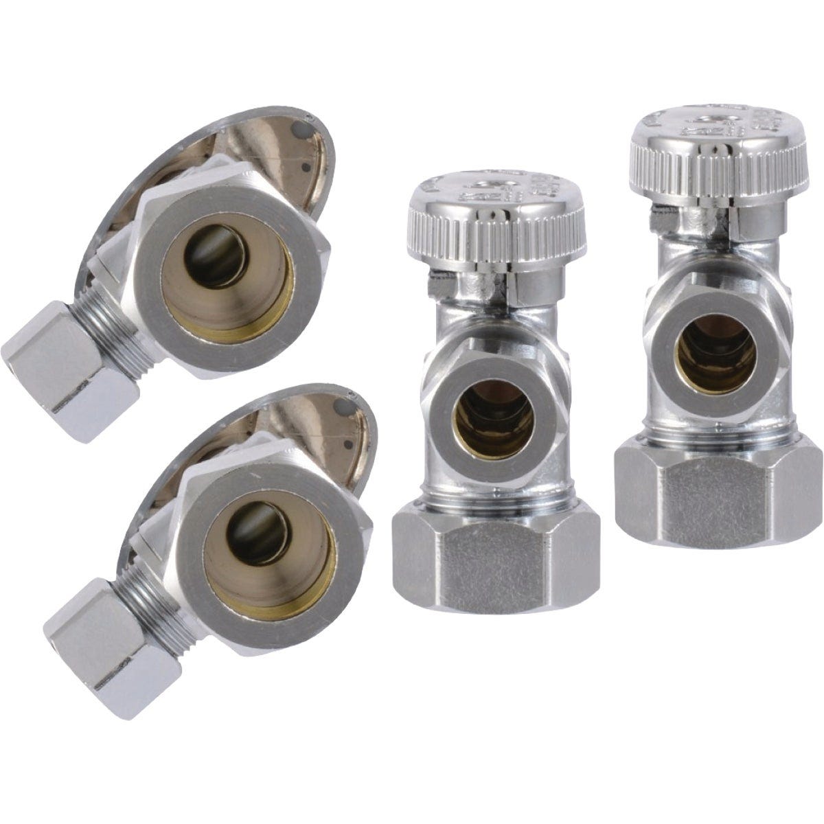 SharkBite 1/2 In. Compression x 3/8 In. Compression Quarter Turn Angle Valve (4-Pack) - photo 3 SharkBite 1/2 In. Compression x 3/8 In. Compression Quarter Turn Angle Valve (4-Pack) - photo 3