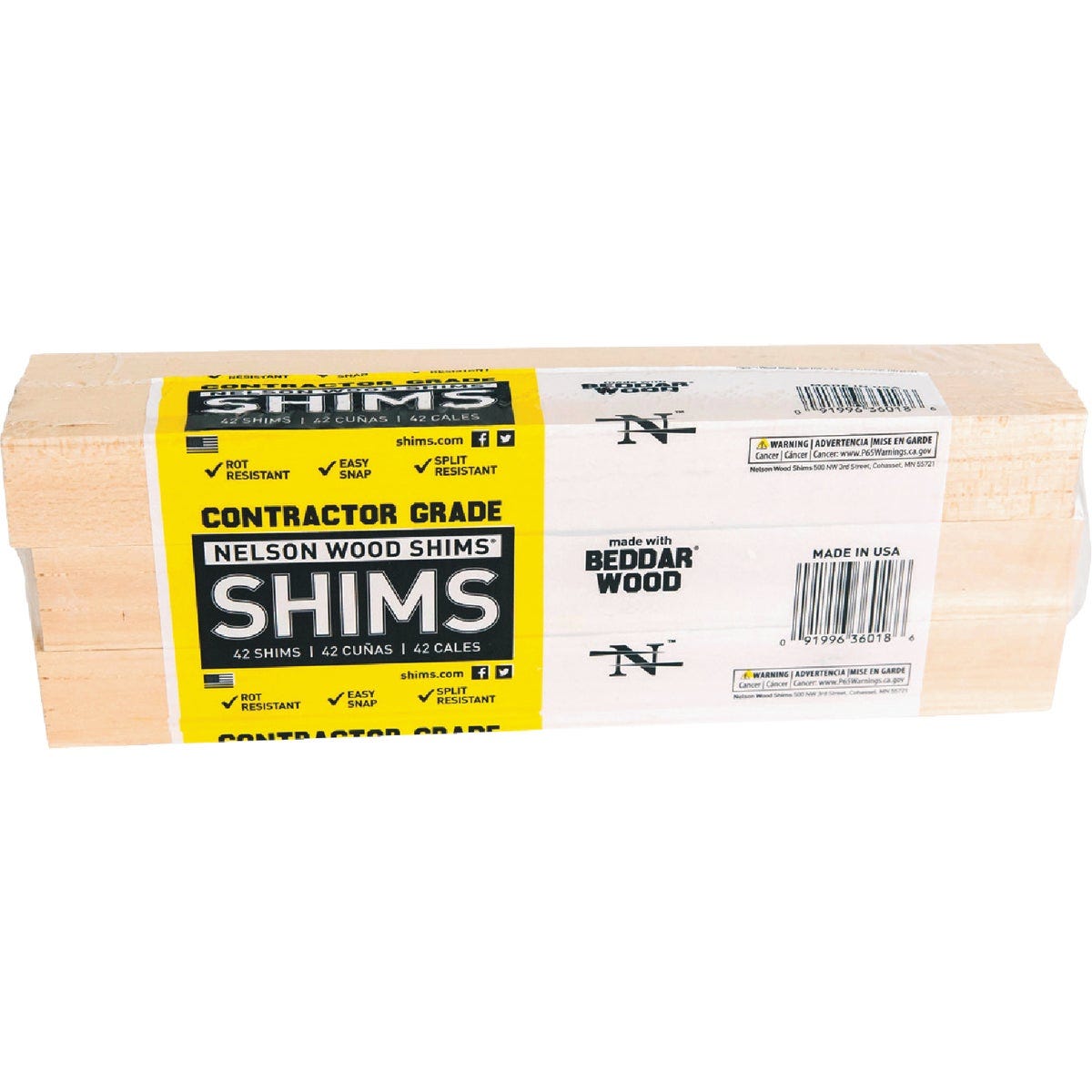 Nelson Wood Shims 12 In. L Beddar Wood Shims (42-Count) - photo 3 Nelson Wood Shims 12 In. L Beddar Wood Shims (42-Count) - photo 3