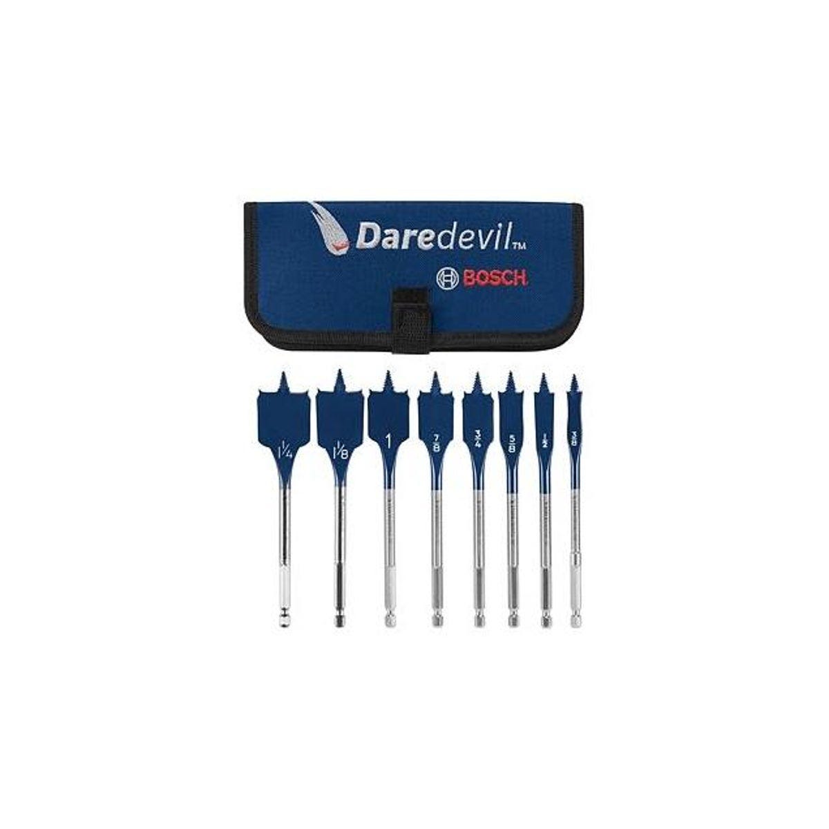 Bosch 8-Piece Daredevil Spade Drill Bit Set