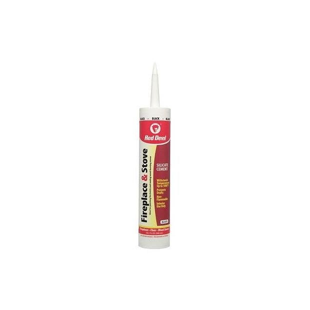 Red Devil 10.1 Oz. Black Fireplace/Stove Repair Sealant