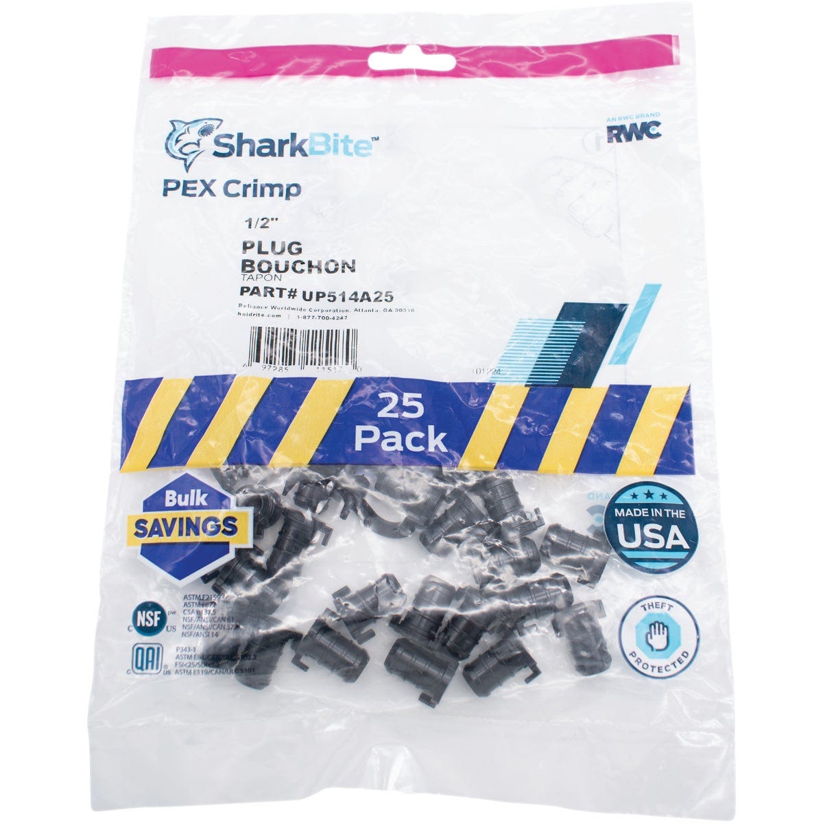 SharkBite PEX-B 1/2 In. Poly Alloy Barb Plug (25-Pack) - photo 2 SharkBite PEX-B 1/2 In. Poly Alloy Barb Plug (25-Pack) - photo 2