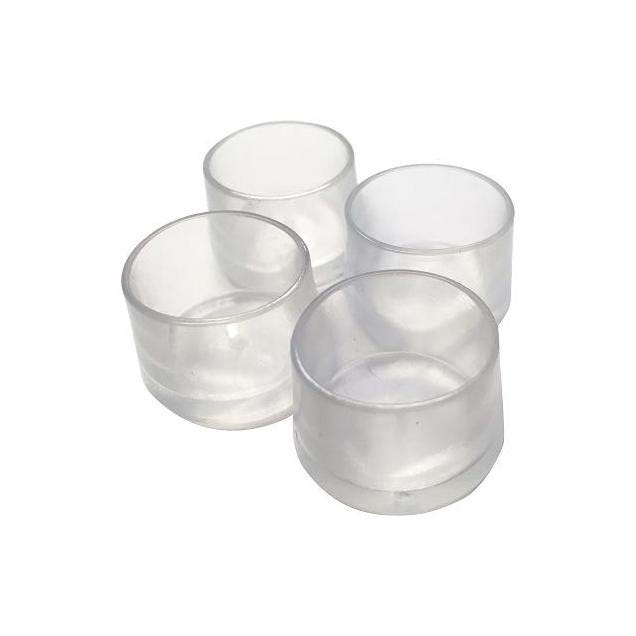 Shepherd 7/8 In. Clear Thermoplastic Elastomer Leg Tips (4-Pack) Shepherd 7/8 In. Clear Thermoplastic Elastomer Leg Tips (4-Pack)