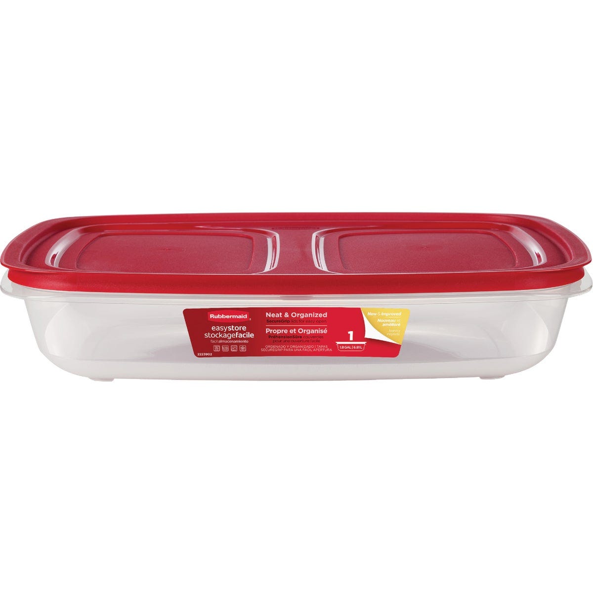 Rubbermaid EasyStore 28.8 C. Clear Rectangular Food Storage Container with Lid - photo 2 Rubbermaid EasyStore 28.8 C. Clear Rectangular Food Storage Container with Lid - photo 2