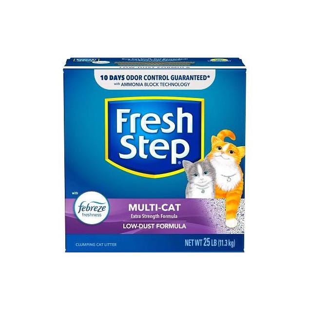 Fresh Step 25 Lb. Multi-Cat Scented Scoopable Cat Litter Fresh Step 25 Lb. Multi-Cat Scented Scoopable Cat Litter