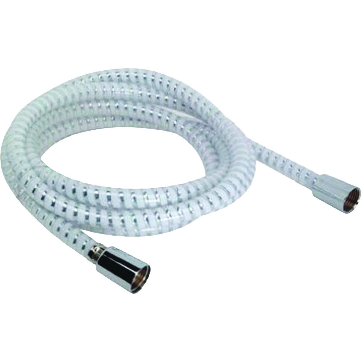 Master Plumber 96 In. Chrome & White Replacement Shower Hose Master Plumber 96 In. Chrome & White Replacement Shower Hose