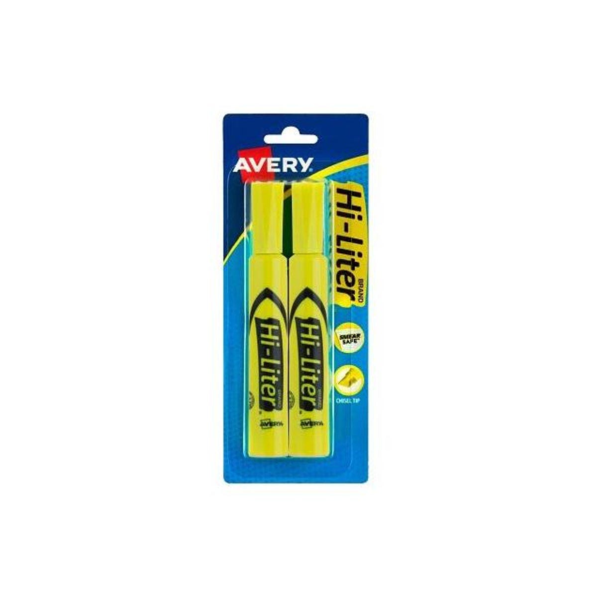 Hi-Liter Yellow Fluorescent Highlighters (2-Pack)