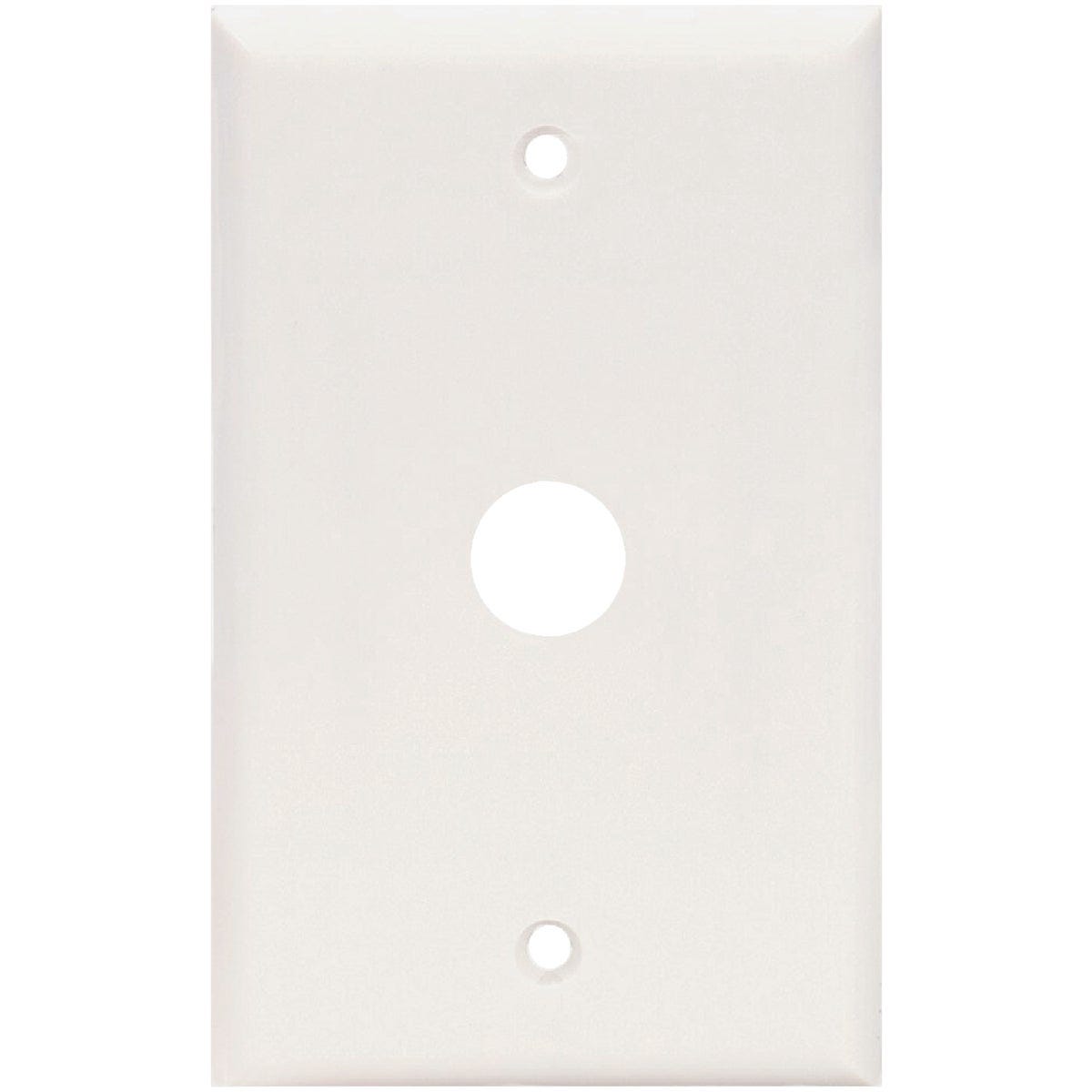 Eaton 1-Gang Thermoplastic White Phone/ Coax Cable Wall Plate with 0.625 In. Hole - photo 2 Eaton 1-Gang Thermoplastic White Phone/ Coax Cable Wall Plate with 0.625 In. Hole - photo 2