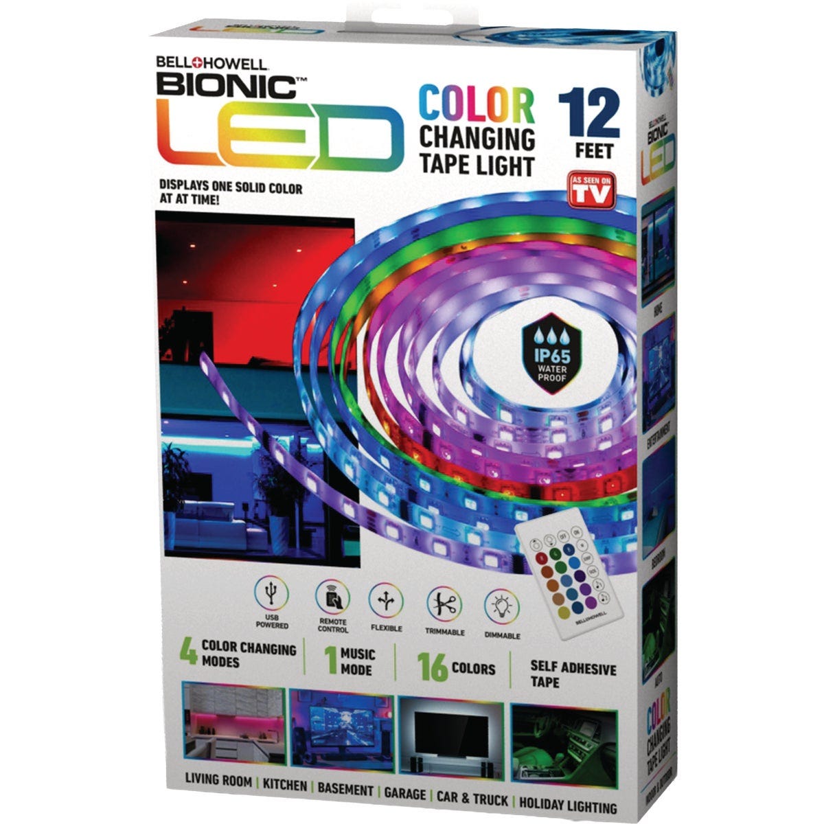 Bell+Howell 12 Ft. Bionic LED Color Changing Tape Light - photo 2