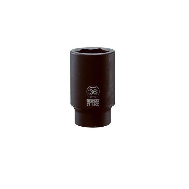 DEWALT 3/4 In. Drive 36mm 6-Point Deep Metric Impact Socket