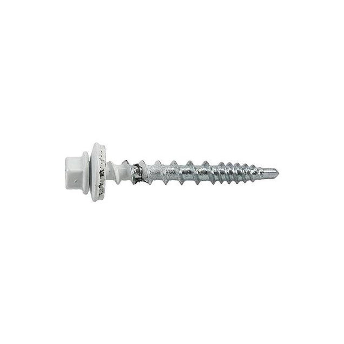Hillman Power Pro #10 x 1.5 In. White Metal to Wood Self-Drilling Roofing Screws (250-Count) - photo 2 Hillman Power Pro #10 x 1.5 In. White Metal to Wood Self-Drilling Roofing Screws (250-Count) - photo 2