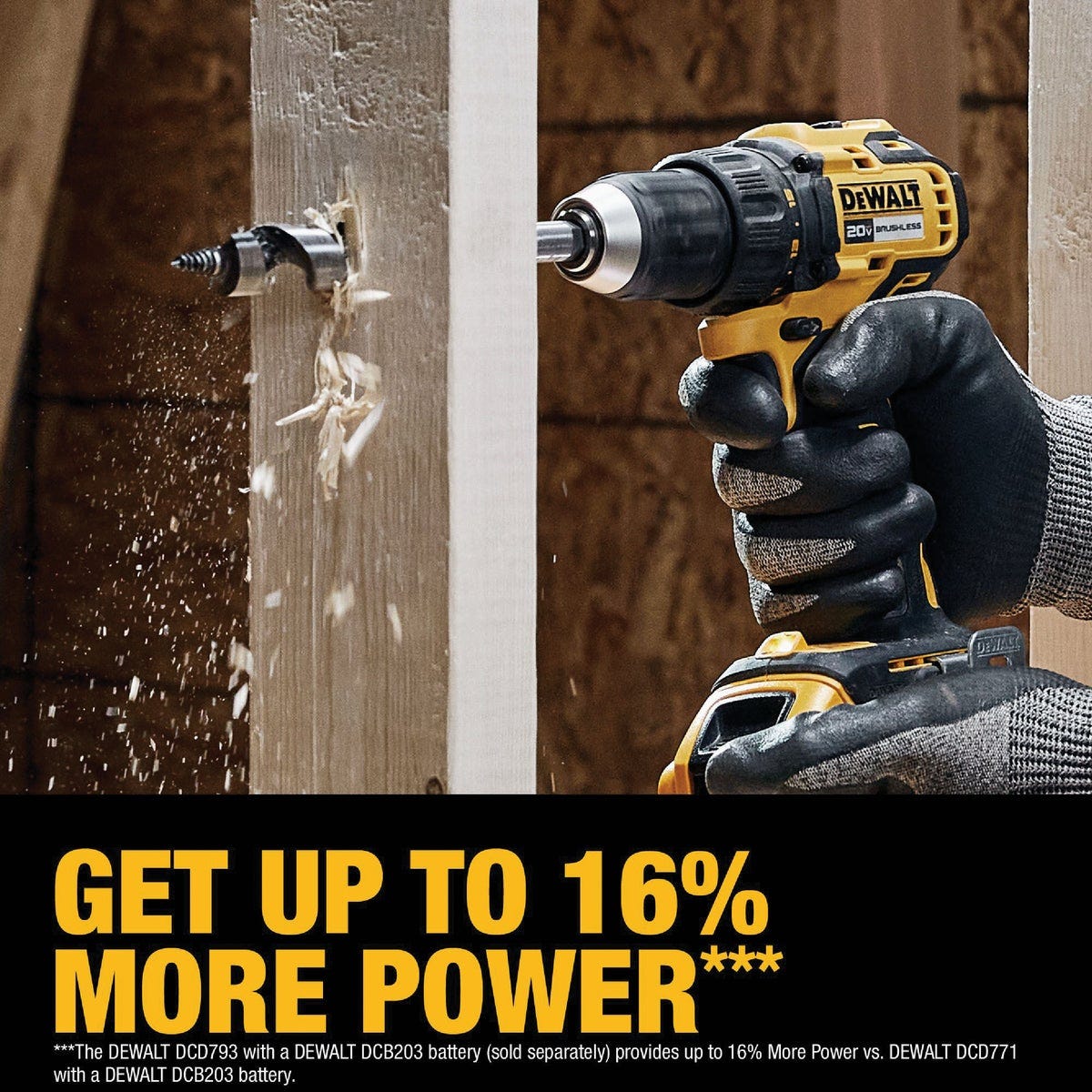 DEWALT 20V MAX Brushless 1/2 In. Compact Cordless Drill/Driver Kit with 2.0 Ah Battery & Charger - photo 3