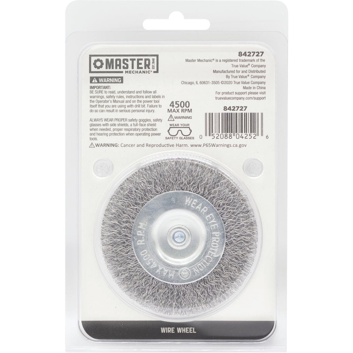 Master Mechanic 3 In. Coarse Drill-Mounted Wire Wheel - photo 3 Master Mechanic 3 In. Coarse Drill-Mounted Wire Wheel - photo 3