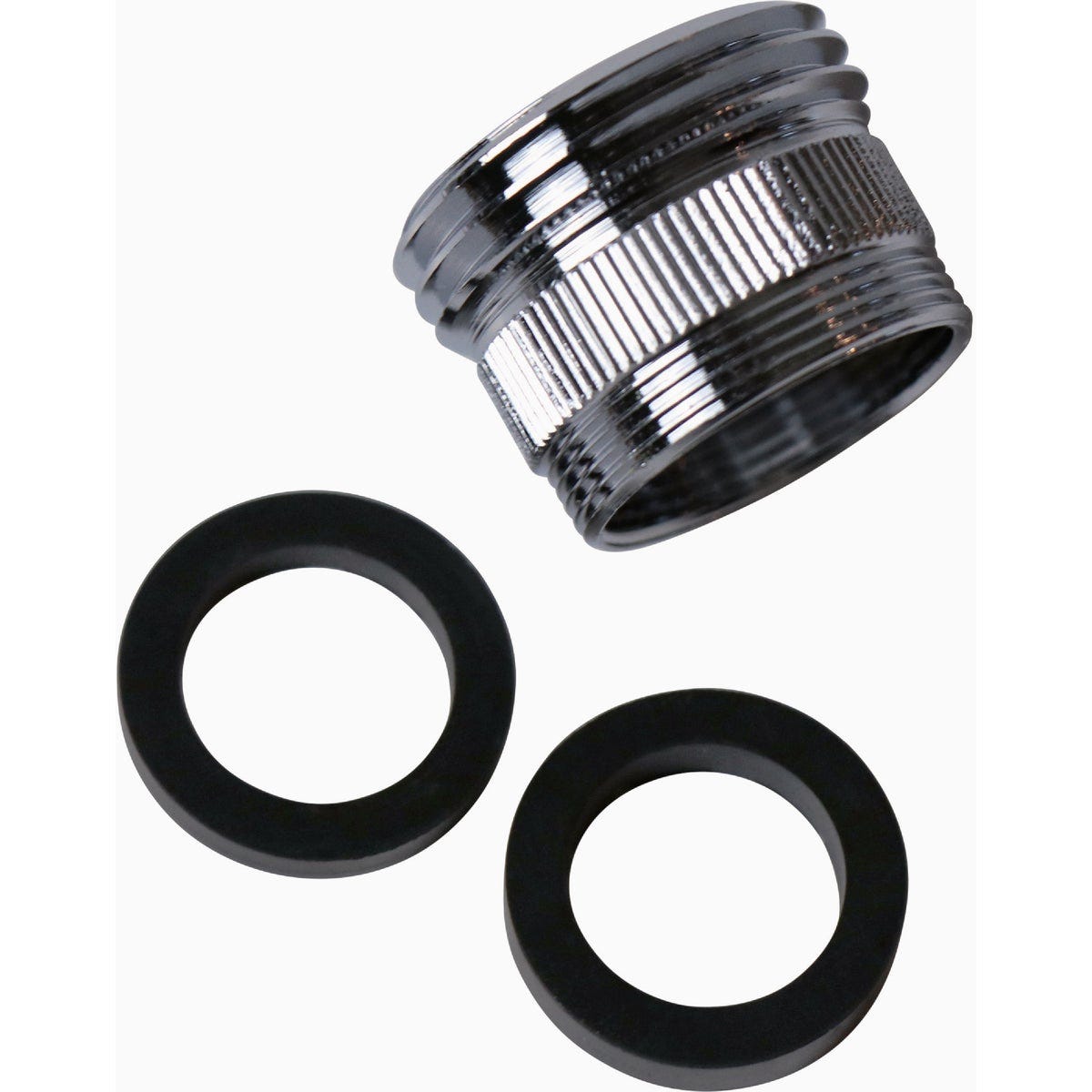 Danco 15/16 In.- 27M or 55/64 In.- 27F X 3/4 In. GHTM Chrome Garden Hose Adapter - photo 4 Danco 15/16 In.- 27M or 55/64 In.- 27F X 3/4 In. GHTM Chrome Garden Hose Adapter - photo 4