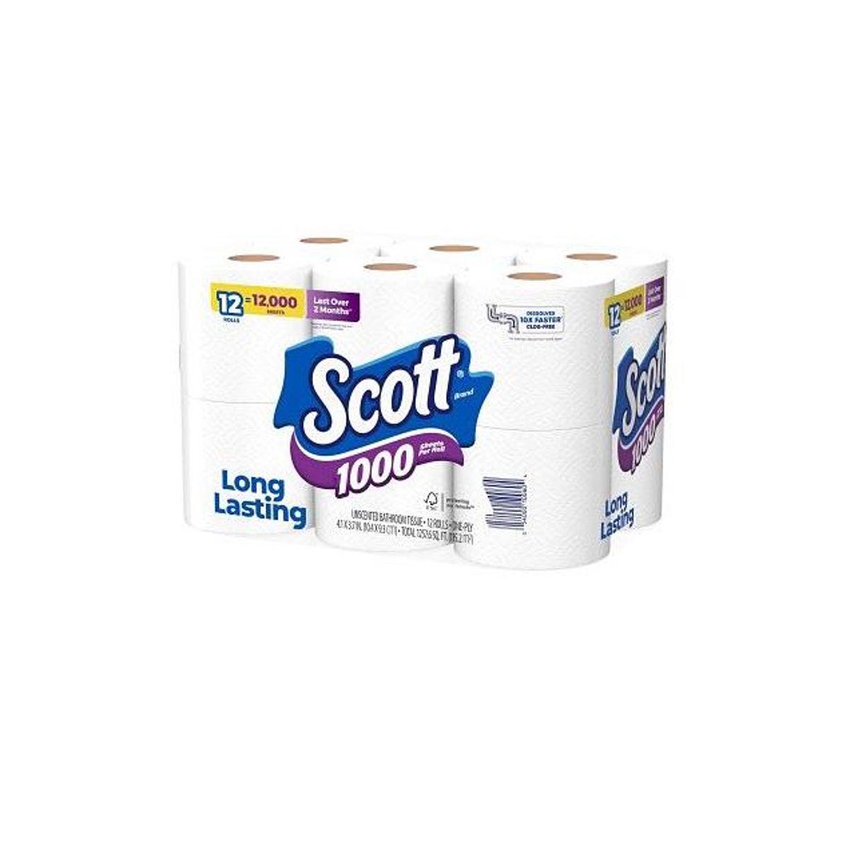 Scott 12-Pack 1-Ply White Bath Tissue - photo 3