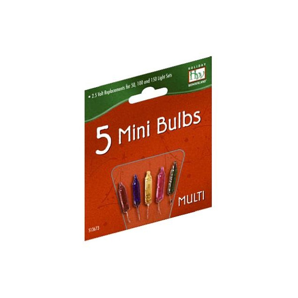 Holiday Wonderland 2.5V Multi-Color Mini Christmas Lights Replacement Bulb