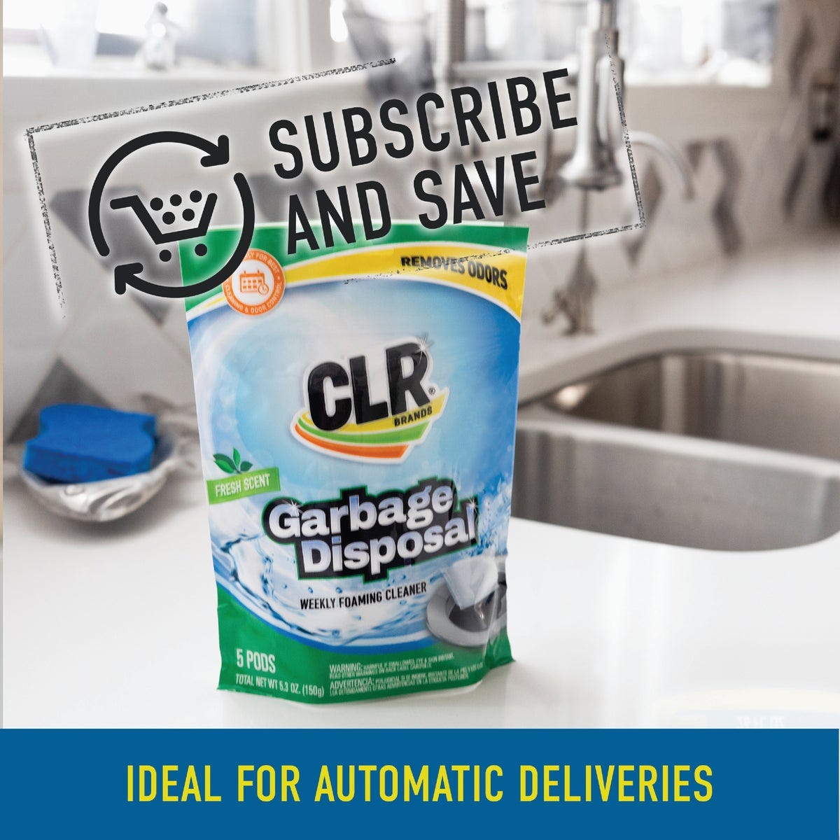 CLR Brands Fresh & Clean Foaming Garbage Disposer Cleaner Pods (5-Count) - photo 6 CLR Brands Fresh & Clean Foaming Garbage Disposer Cleaner Pods (5-Count) - photo 6