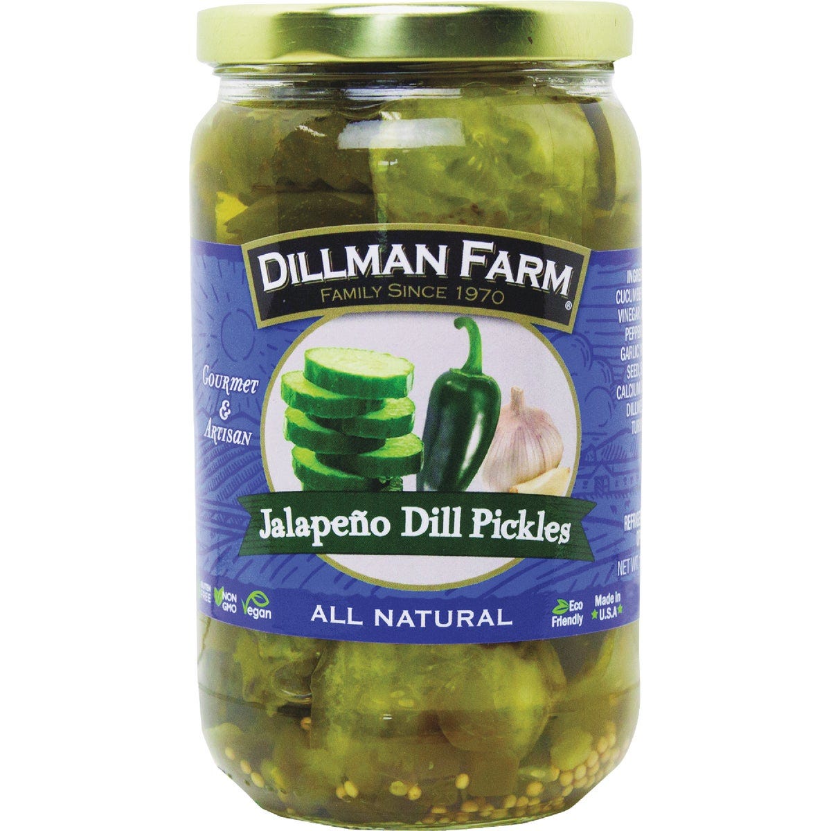 Dillman Farm Jalapeno Dill Pickles Dillman Farm Jalapeno Dill Pickles