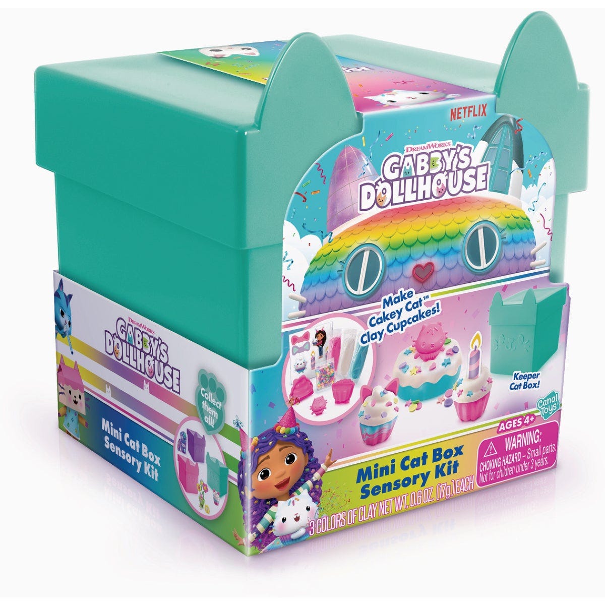 Gabby's Dollhouse Cakey Cat Clay Cupcakess Cat Box Sensory Kit - photo 5