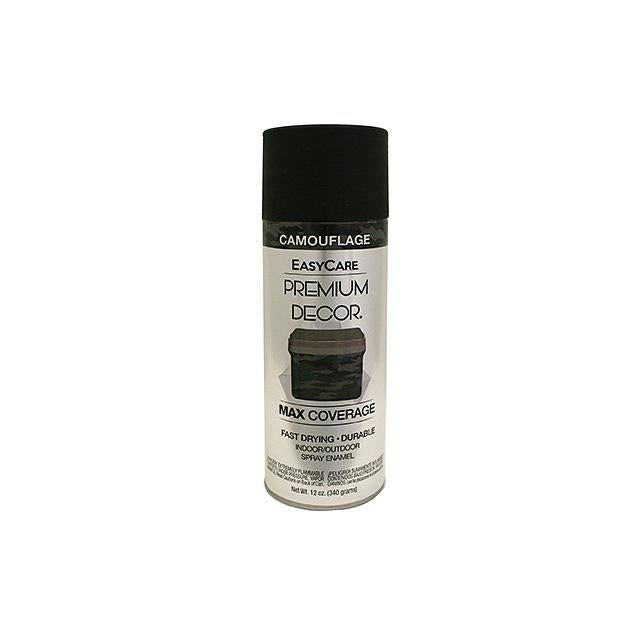 EasyCare Premium Decor 12 oz. Spray Paint, Camouflage Flat Black